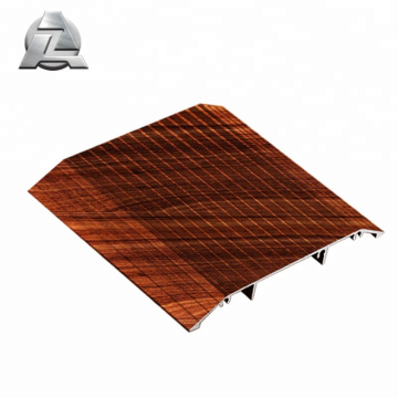 6061 T6 wood grain aluminium door threshold ramp profile